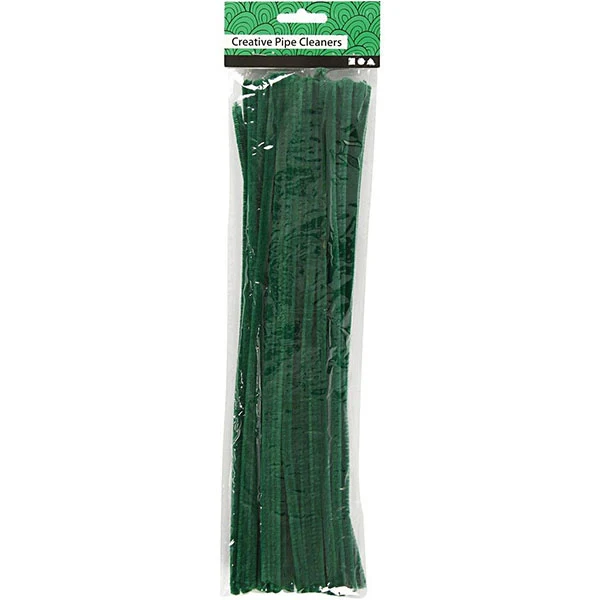 Chenille, 6 mm, 30 cm, 50 stk